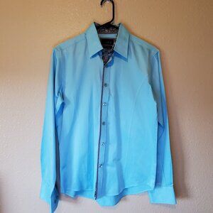 Eight X Premium, Mens Shirt, Slim Fit, Size M, Blue